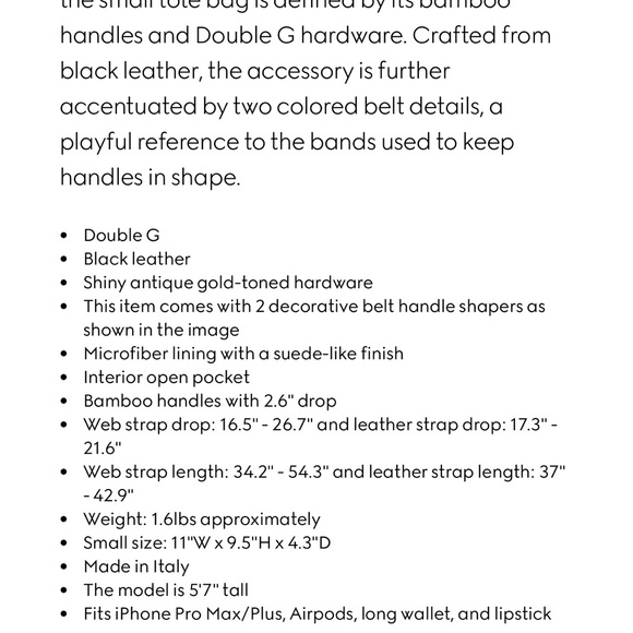 GUCCI DIANA SMALL TOTE BAG - Picture 14 of 14